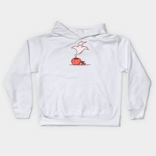 Ghost Genie and Pumpkin Kids Hoodie